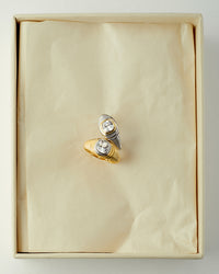 The Luv Aj Georgia Stone Signet rings in both silver and gold View 3
