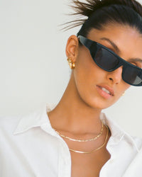 Luv Aj Marbella Hoops Gold on Model View 2