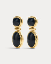 The Midnight Mesa Drop Studs-Gold