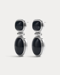 The Midnight Mesa Drop Studs-Silver