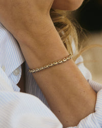The Palais Tennis Bracelet-Gold view 2