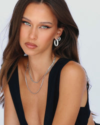 Luv Aj Plain Amalfi Huggies in Silver View 3