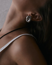 The Solstice Knot Studs-Gold view 2