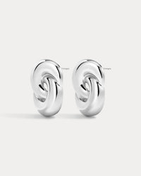 The Solstice Knot Studs-Gold