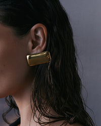 The Luv Aj Solstice Metal Studs in Gold on model  View 2
