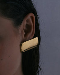 The Luv Aj Solstice Metal Studs in Gold on Model  View 4