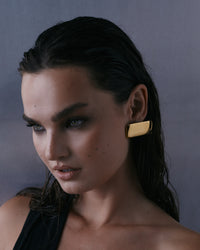 The Luv Aj Solstice Metal Studs in Gold on Model View 4