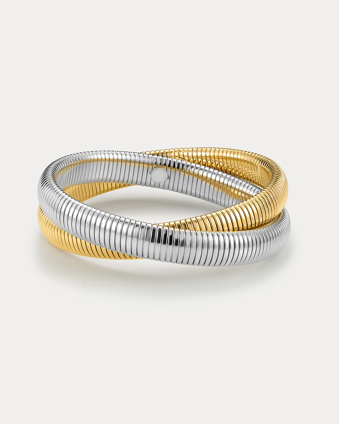 The Luv Aj Two Tone Flex Snake Chain Bracelet | Luv Aj