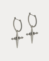 Cross Hoops- Gold
