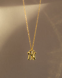 Luv Aj NY Yankees Logo Charm Necklace View 2