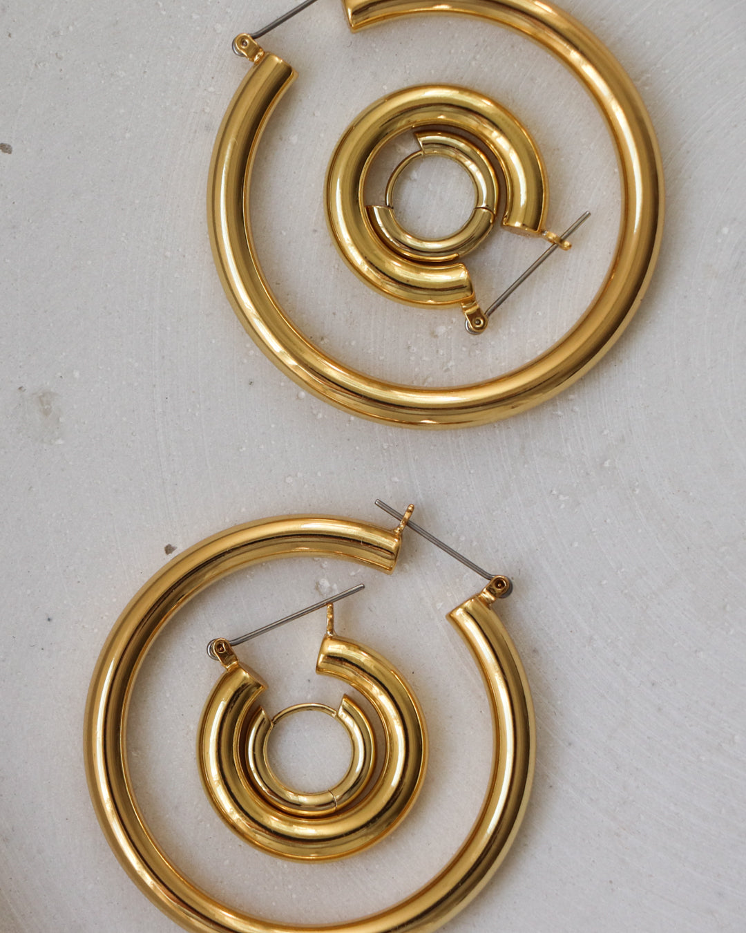 Luv Aj The Moroccan Dangle Studs Earrings - Gold