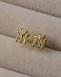 Bijoux MLB Logo Earrings Bundle - Gold view 2