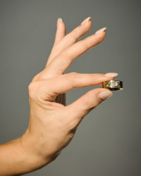 The Luv Aj Signature Halo- Pave Personalized Tech Ring Cover View 2