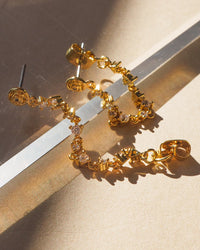 Rosette Ballier Studs- Gold View 3