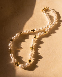 The Etoile Pearl Stud Necklace view 2