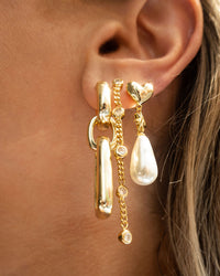 The Estelle Double Chain Studs view 2