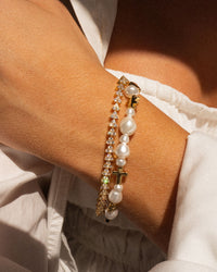 The Etoile Pearl Stud Bracelet view 2