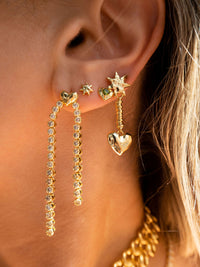 The Molten Heart Drop Studs view 2