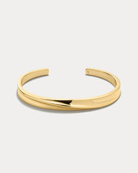Luv Aj Mercury Disc Bangle in gold View 1