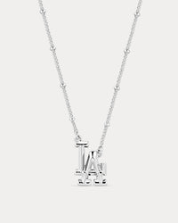 The MLB Logo Pendant Necklace- Gold