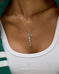 The NFL Layered Nameplate Charm Necklace - Silver view 2