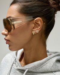 The NFL Logo Studs- Gold view 2