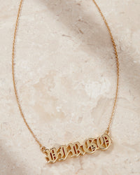 The Nameplate Necklace [Old English] View 2