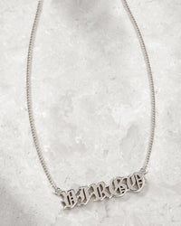 The Nameplate Necklace [Old English] View 4