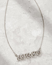 The Nameplate Necklace [Old English] view 2