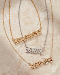 The Nameplate Necklace [Old English] View 9
