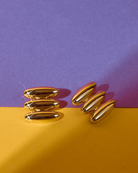 The Milan Bead Stud Earrings view 2