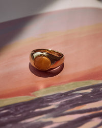 Sunset Stone Signet Ring view 2