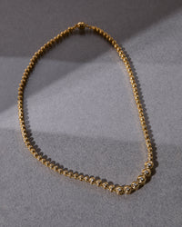 Wave Bezel Tennis Necklace view 2