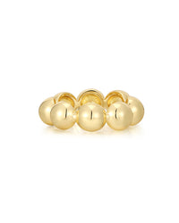 Oversized Ball Chain Ring- Gold View 1