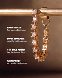 Ballier Chain Studs- Gold (Ships Mid November) View 5