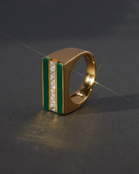 Panini Ring- Malachite view 2