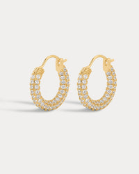 Pave Amalfi Huggies- Gold