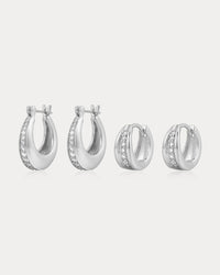 Pave Wave Huggies Set
