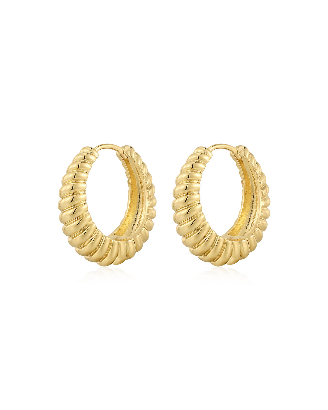Luv AJ Menorca Earrings in Two-Tone