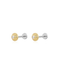 The Round Step Cut Studs