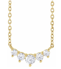 The Pave Starlight Curved Necklace View 3