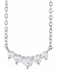 The Pave Starlight Curved Necklace View 4