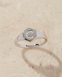 Hexagon Signet Ring [Vintage]