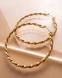 Hanalei Twisted Hoops | Sivan Ayla x Luv Aj view 2
