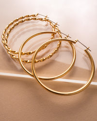 Hanalei Twisted Hoops | Sivan Ayla x Luv Aj View 7