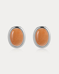 Sunset Stone Studs- Red