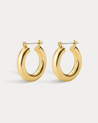 Baby Amalfi Tube Hoops- Gold