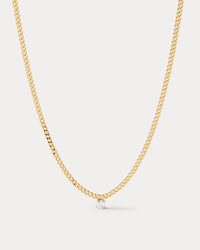 Bardot Stud Charm Necklace- Gold (Ships Late July)
