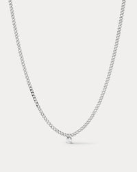 Bardot Stud Charm Necklace- Silver (Late July)