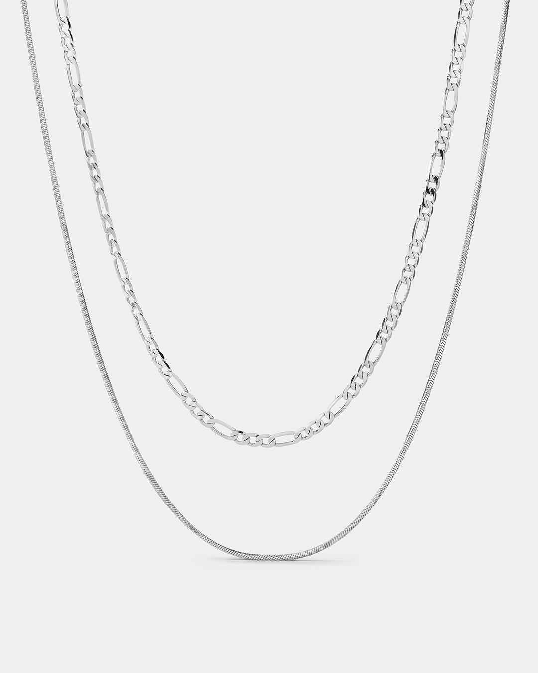 Cecilia Chain Necklace- Silver | Luv Aj